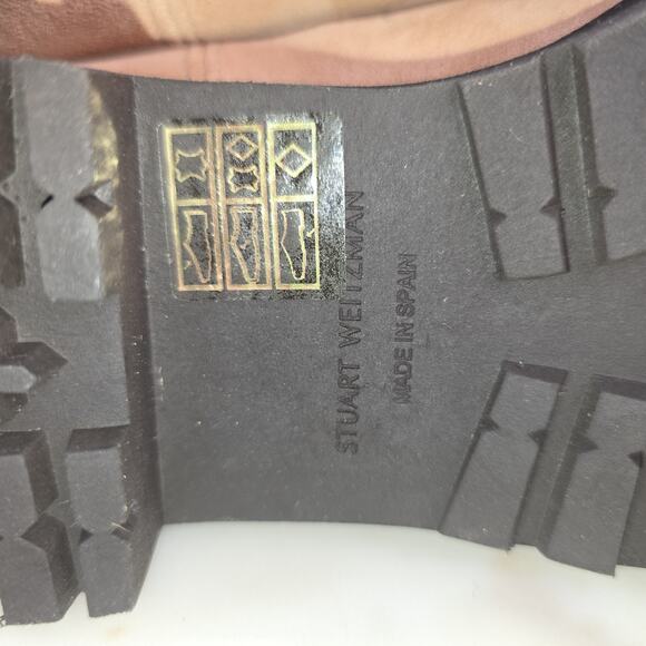 Stuart Weitzman Boots Womens Size 5.5 Shearling Lined Suede Tall Winter - Picture 8 of 14